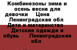 Комбинезоны зима и осень-весна для девочки  › Цена ­ 1 000 - Ленинградская обл. Дети и материнство » Детская одежда и обувь   . Ленинградская обл.